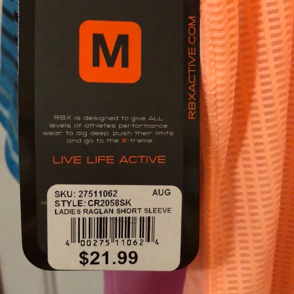 Ladies active workout/running short sleeve shirt - Picture 6 of 6